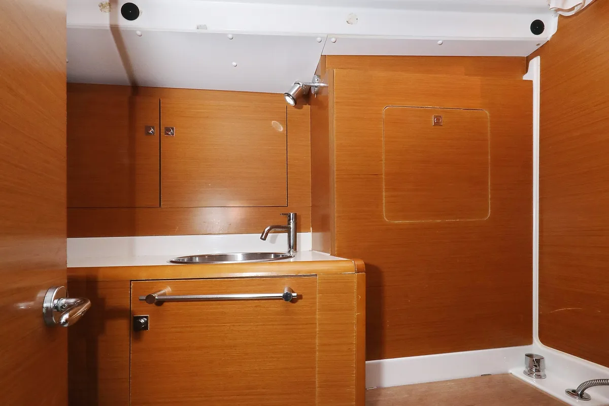 Galley of Malin, a Jeanneau Sun Odyssey 439 sailboat at Grad Vodice, Croatia