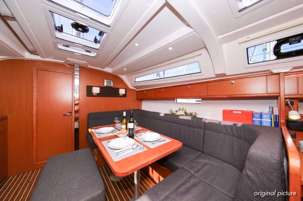 Salon of Viviane II (12), a Bavaria Cruiser 41S sailboat at Murter, Croatia