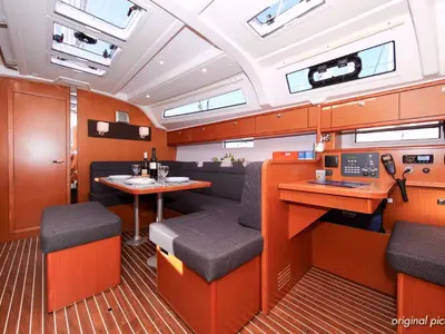 Salon of Viviane II (12), a Bavaria Cruiser 41S sailboat at Murter, Croatia