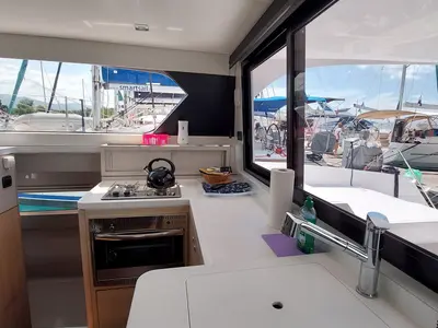 Marlon, a Aventura 34 catamaran at Grad Biograd na Moru, Croatia