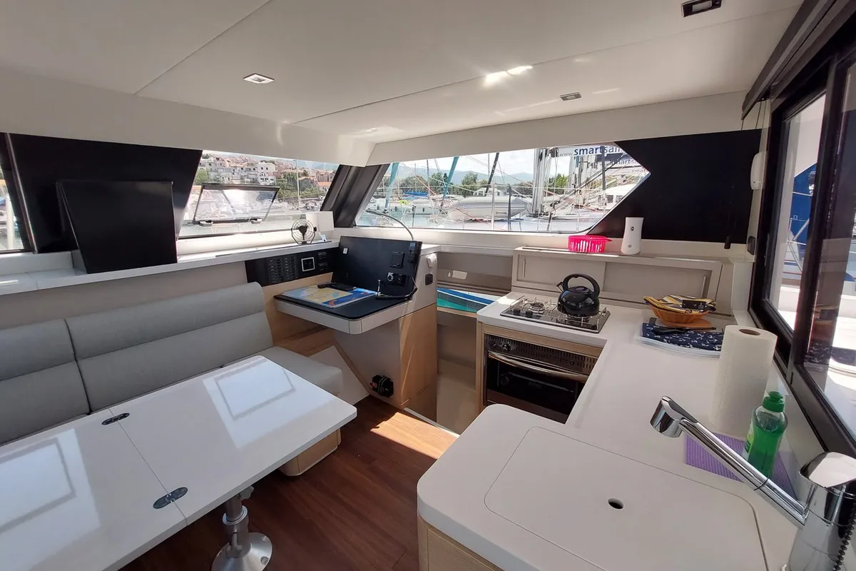 Marlon, a Aventura 34 catamaran at Grad Biograd na Moru, Croatia