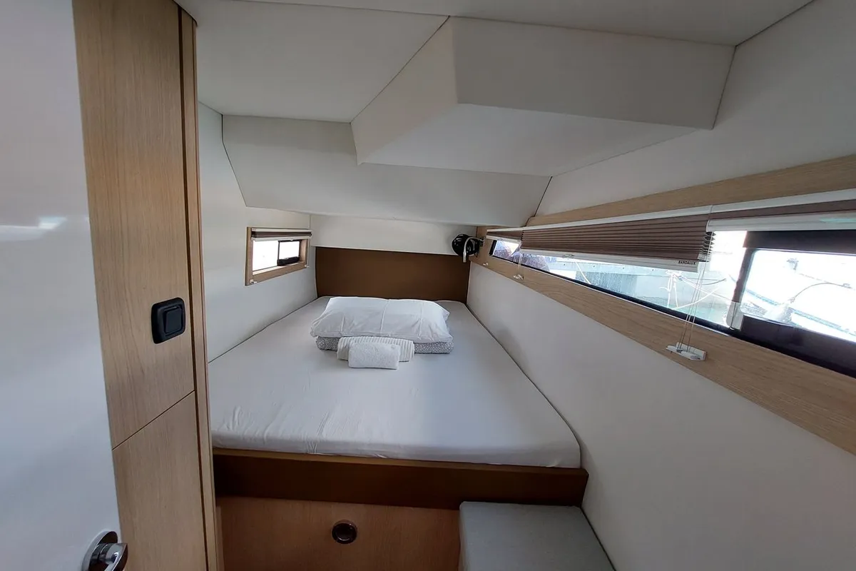 Marlon, a Aventura 34 catamaran at Grad Biograd na Moru, Croatia