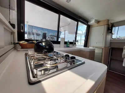 Marlon, a Aventura 34 catamaran at Grad Biograd na Moru, Croatia