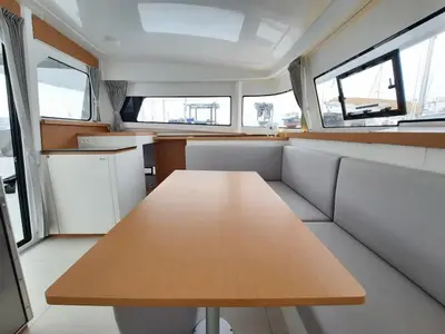 Salon of Mara’amu, a Excess 11 catamaran at Papeete, France