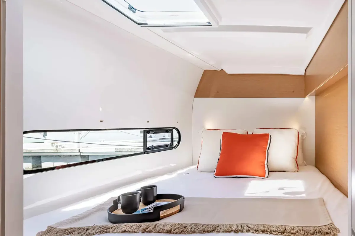 Cabin on Mara’amu, a Excess 11 catamaran at Papeete, France