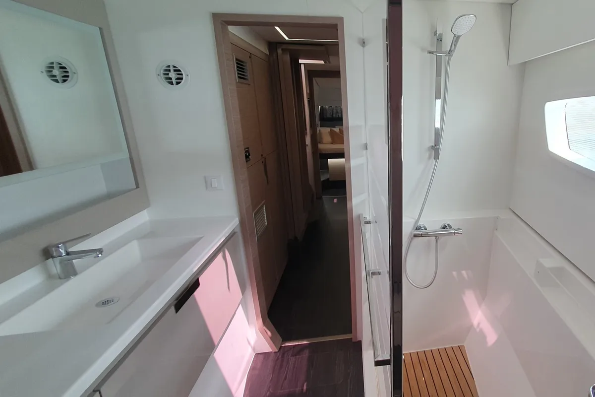 Head on DREAMCATCHER, a Fountaine Pajot Elba 45 catamaran at Seget Donji, Croatia