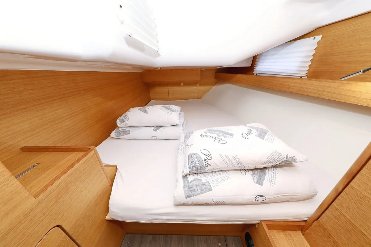 Cabin on Sv. Nikola, a Elan Impression 40.1 sailboat at Grad Biograd na Moru, Croatia