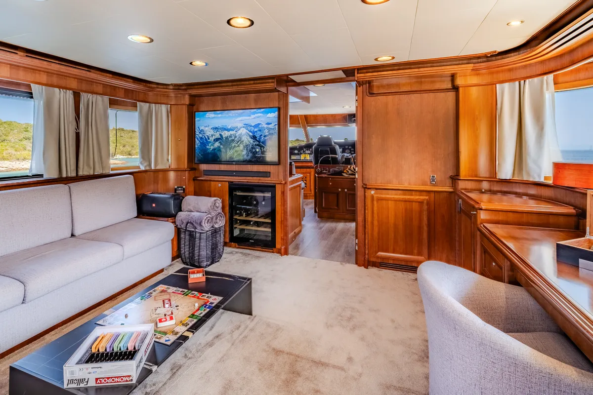 Salon of Klobuk, a Gulet Motoryacht motor yacht at Grad Kaštela, Croatia