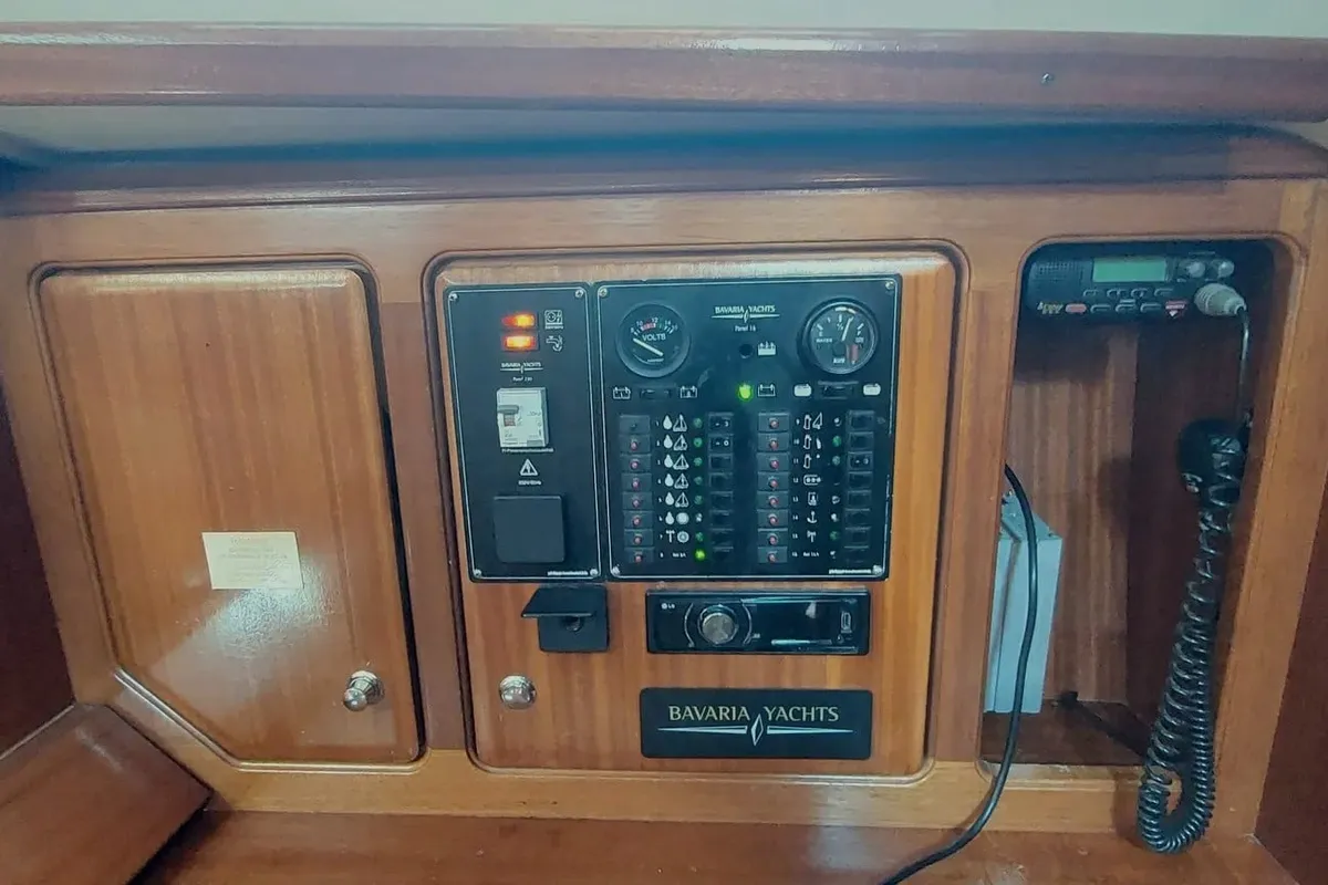 Salty Baby, a Bavaria Cruiser 40 sailboat at Salamina Municipal Unit, Greece