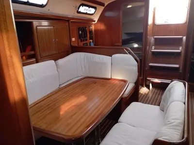 Salon of Salty Baby, a Bavaria Cruiser 40 sailboat at Salamina Municipal Unit, Greece