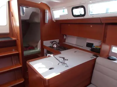 Moonsail, a Dufour 350 Adventure sailboat at Marsala, Italy