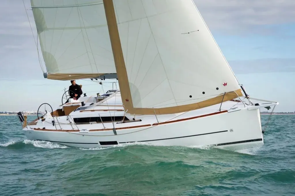 Moonsail, a Dufour 350 Adventure sailboat at Marsala, Italy