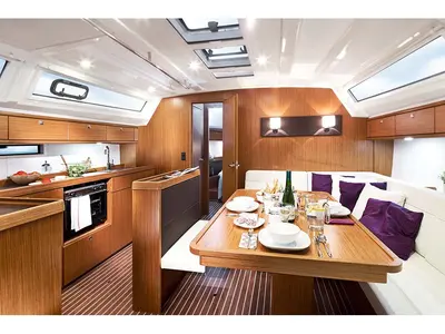 Salon of Lianna, a Bavaria Cruiser 46 sailboat at Općina Sukošan, Croatia