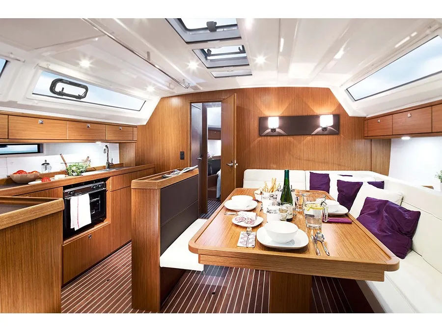 Salon of Lianna, a Bavaria Cruiser 46 sailboat at Općina Sukošan, Croatia