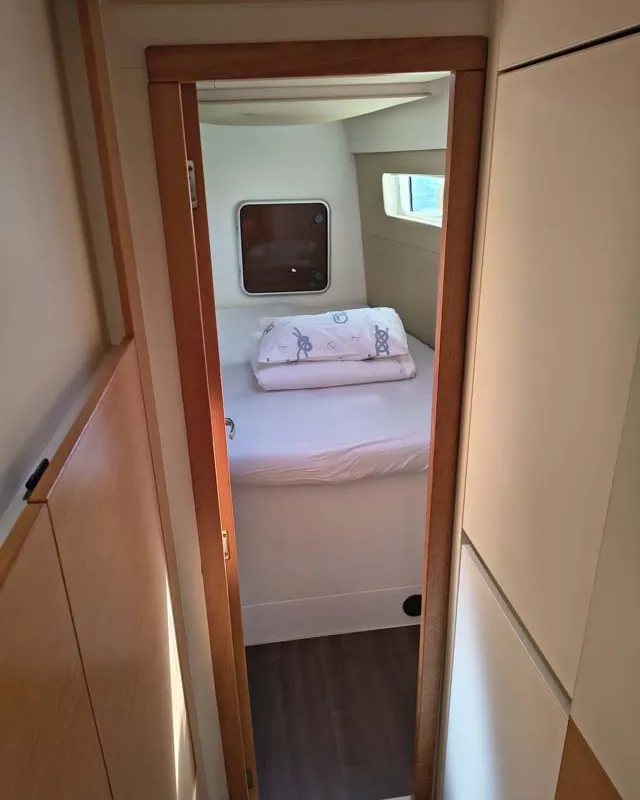 Cabin on Kalea, a Nautitech 40 Open catamaran at Murter, Croatia