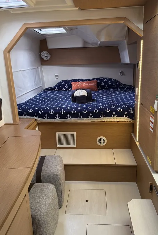 Cabin on Angion, a Excess 11 catamaran at Burnt Store Marina, Punta Gorda, United States