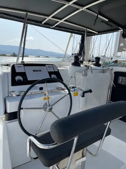 Tethys, a Lagoon 42 catamaran at Municipal Unit of Lefkada, Greece