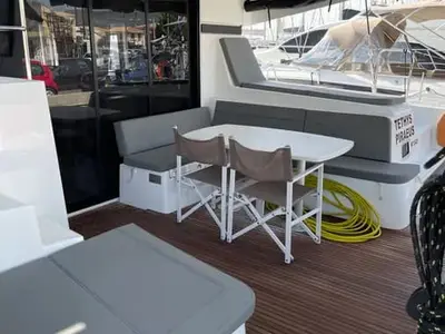 Tethys, a Lagoon 42 catamaran at Municipal Unit of Lefkada, Greece