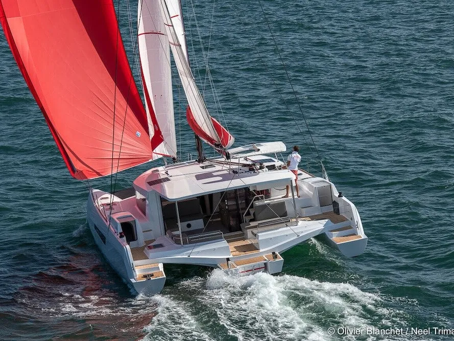 VayU, a Neel 47 sailboat at Propriano, France