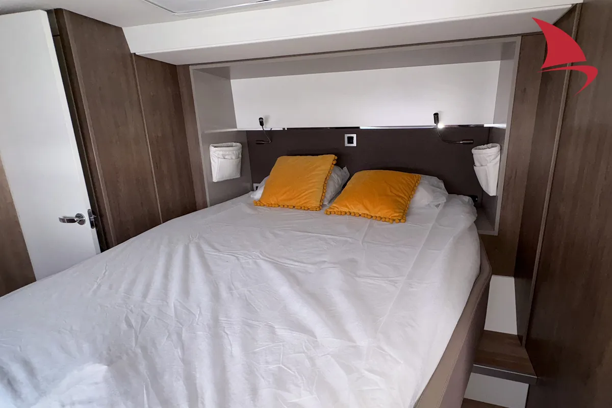 Cabin on Koh I Noor, a Bali 5.4 catamaran at Ajaccio, France