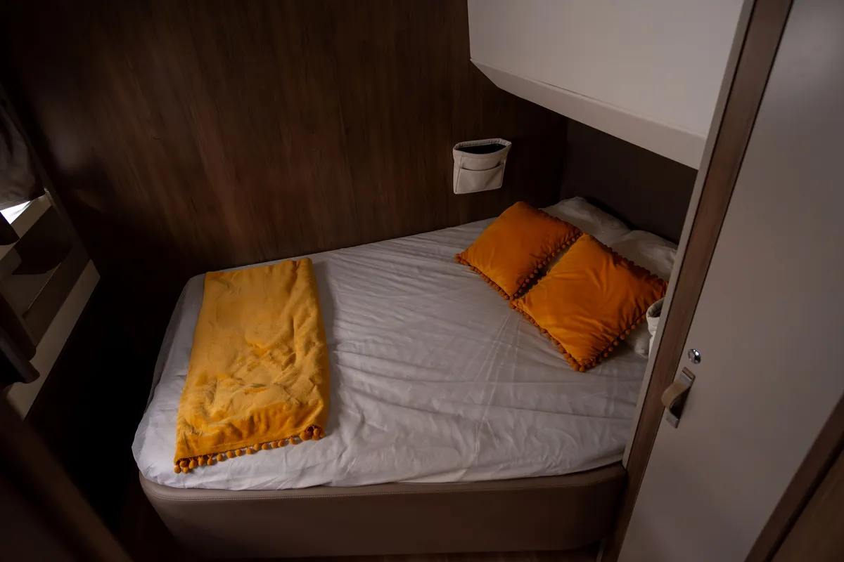 Cabin on Koh I Noor, a Bali 5.4 catamaran at Ajaccio, France
