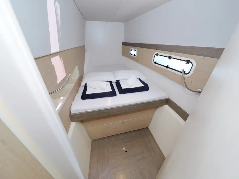 Cabin on So Far So Good, a Bali 4.0 catamaran at Zadar, Croatia