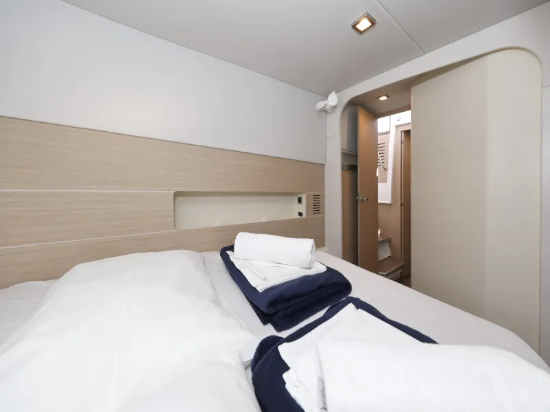 Cabin on So Far So Good, a Bali 4.0 catamaran at Zadar, Croatia