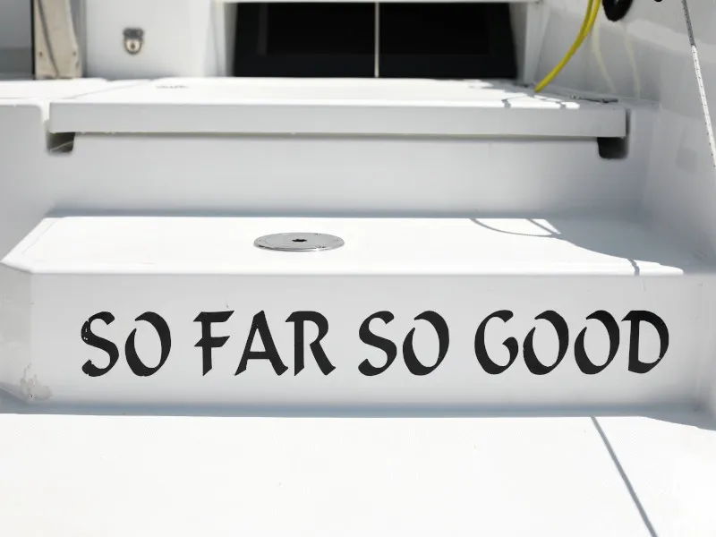 So Far So Good, a Bali 4.0 catamaran at Zadar, Croatia