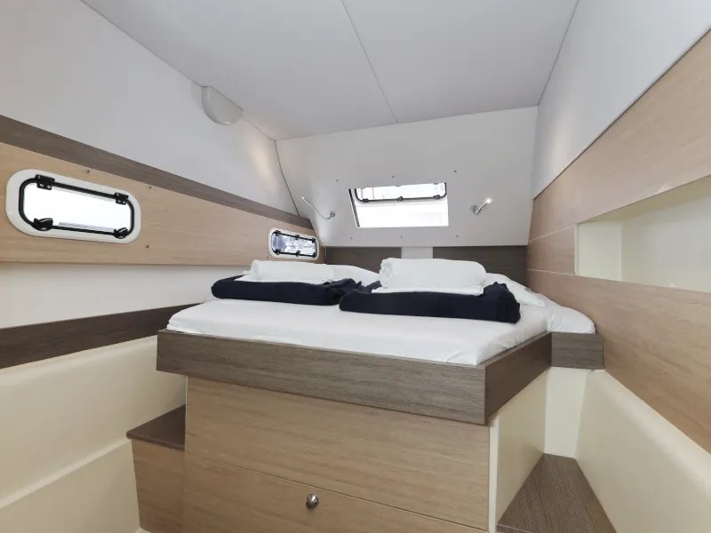 Cabin on So Far So Good, a Bali 4.0 catamaran at Zadar, Croatia