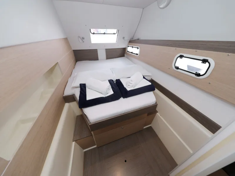 Cabin on So Far So Good, a Bali 4.0 catamaran at Zadar, Croatia