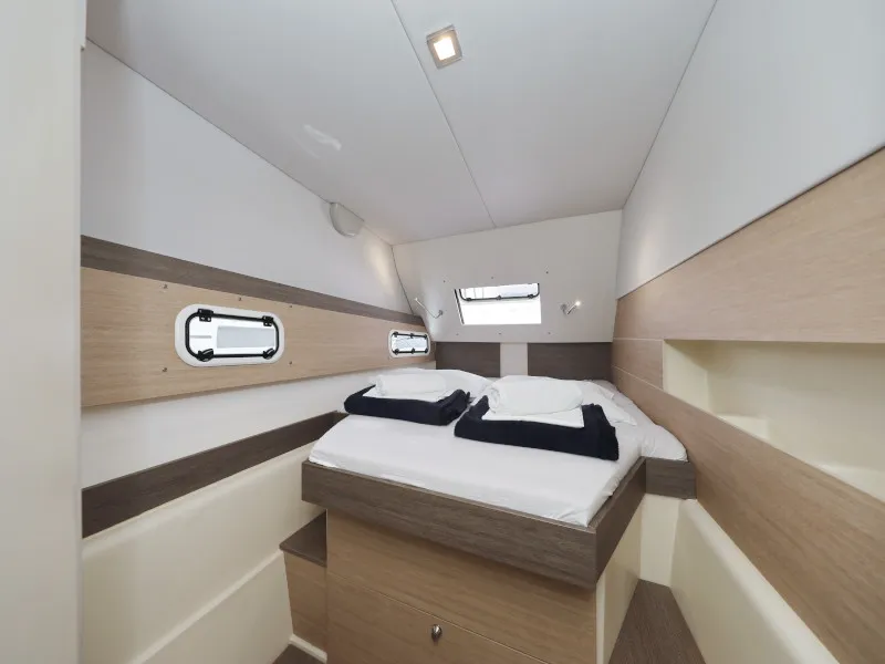 Cabin on So Far So Good, a Bali 4.0 catamaran at Zadar, Croatia