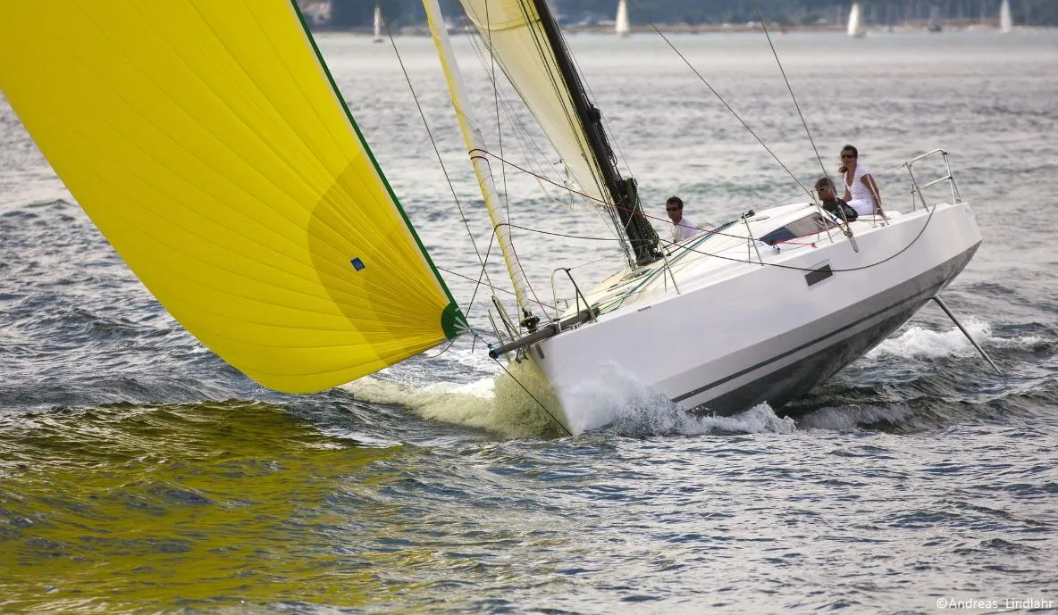 Exterior view of GREENGO 2, a Pogo 12.5 sailboat at La Rochelle, France