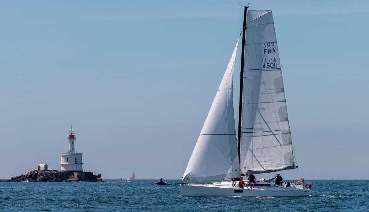 Exterior view of GREENGO 2, a Pogo 12.5 sailboat at La Rochelle, France