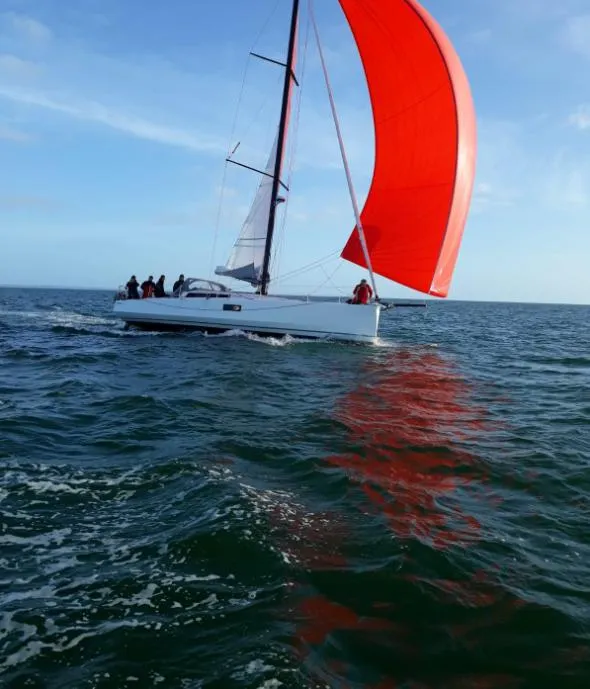 Exterior view of GREENGO 2, a Pogo 12.5 sailboat at La Rochelle, France