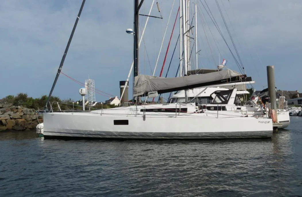 Exterior view of GREENGO 2, a Pogo 12.5 sailboat at La Rochelle, France