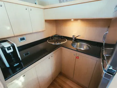 Galley of Bluebell, a Ferretti Yachts 460i motor yacht at Podstrana - Miljevac, Croatia