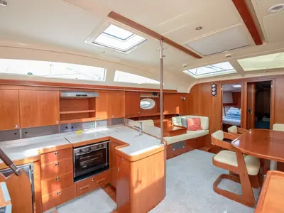 Galley of Maja 07, a Elan 514 Impression sailboat at Pirovac, Croatia