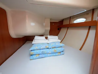 Cabin on Maja 07, a Elan 514 Impression sailboat at Pirovac, Croatia