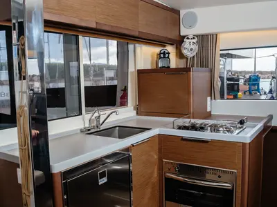 Galley of Gelso - Standard line, a Lagoon 40 catamaran at Olbia, Italy