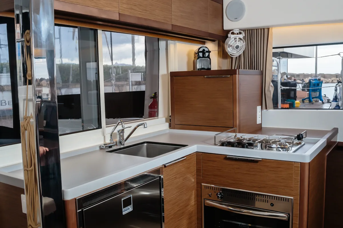 Galley of Gelso - Standard line, a Lagoon 40 catamaran at Olbia, Italy