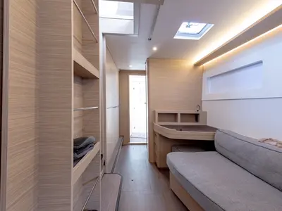 Cabin on JEMALE, a Lagoon 46 catamaran at Ajaccio, France