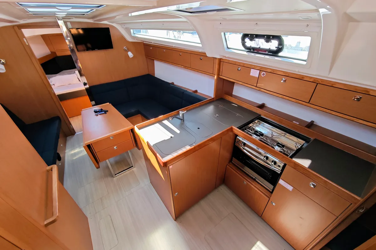 Salon of Mai Tai, a Bavaria Cruiser 37 sailboat at Općina Sukošan, Croatia