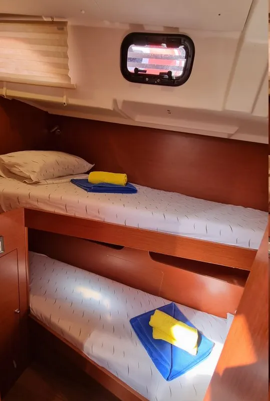 Cabin on South Point, a Beneteau Oceanis 51.1 sailboat at Split, Croatia
