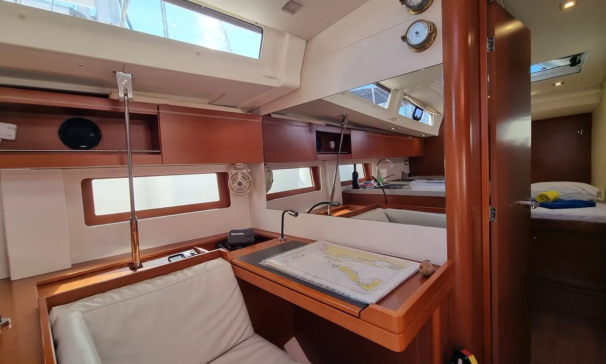 Salon of South Point, a Beneteau Oceanis 51.1 sailboat at Split, Croatia