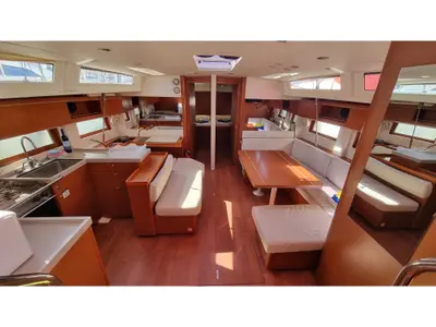 Salon of South Point, a Beneteau Oceanis 51.1 sailboat at Split, Croatia