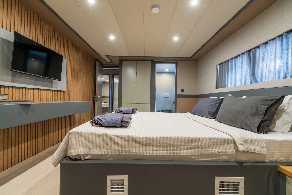 Cabin on Albatros Explorer, a Custom Made Albatros Explorer motor yacht at Fethiye, Turkey