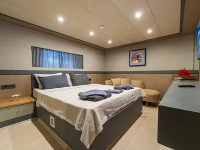 Cabin on Albatros Explorer, a Custom Made Albatros Explorer motor yacht at Fethiye, Turkey