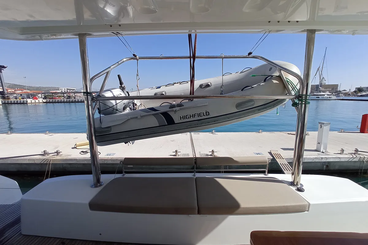 Ragnarök, a Lagoon 50 catamaran at Seget Donji, Croatia