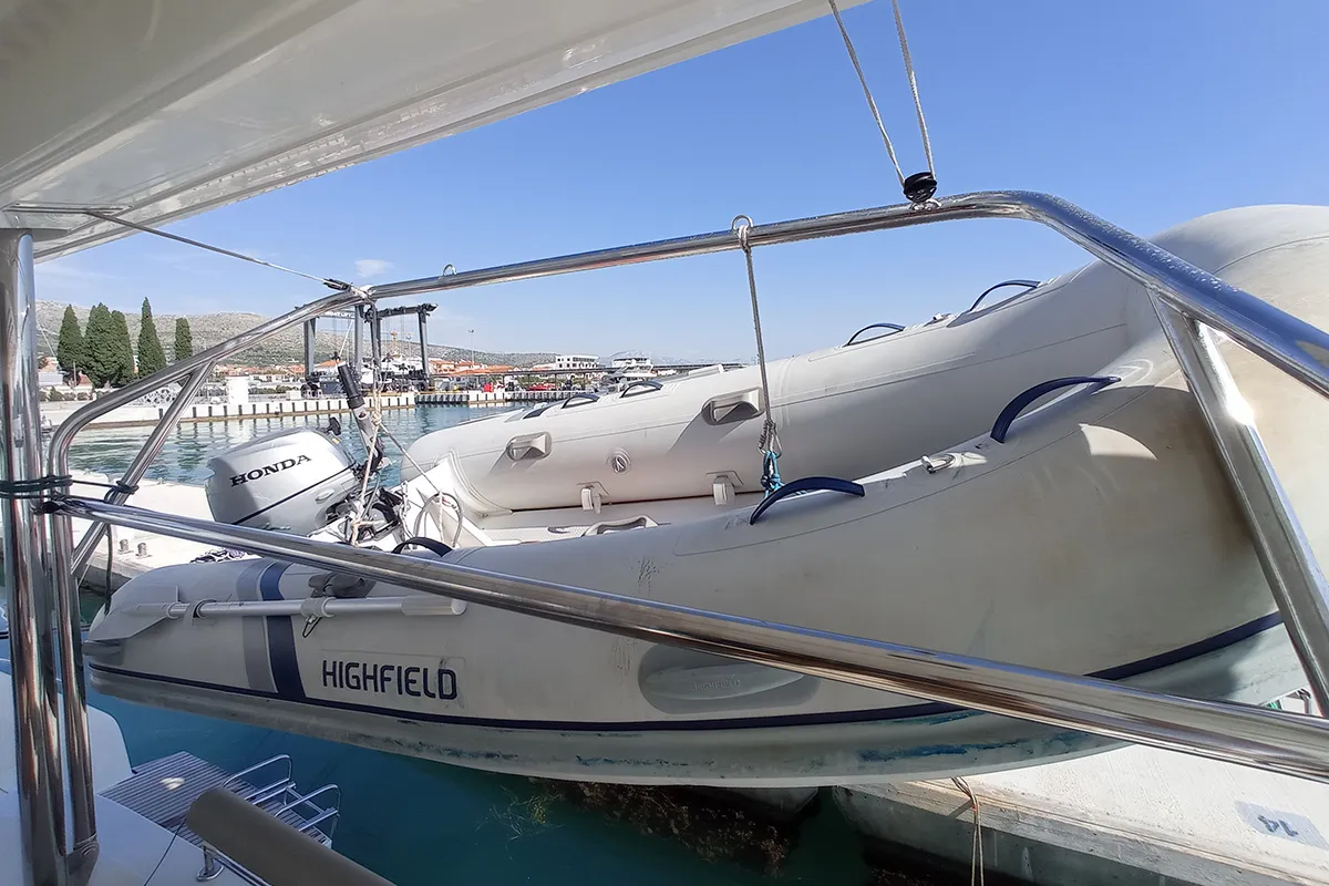Ragnarök, a Lagoon 50 catamaran at Seget Donji, Croatia