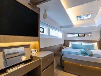 Cabin on Moorings 5200 Exclusive Plus, a Leopard 52 catamaran at Road Town, British Virgin Islands